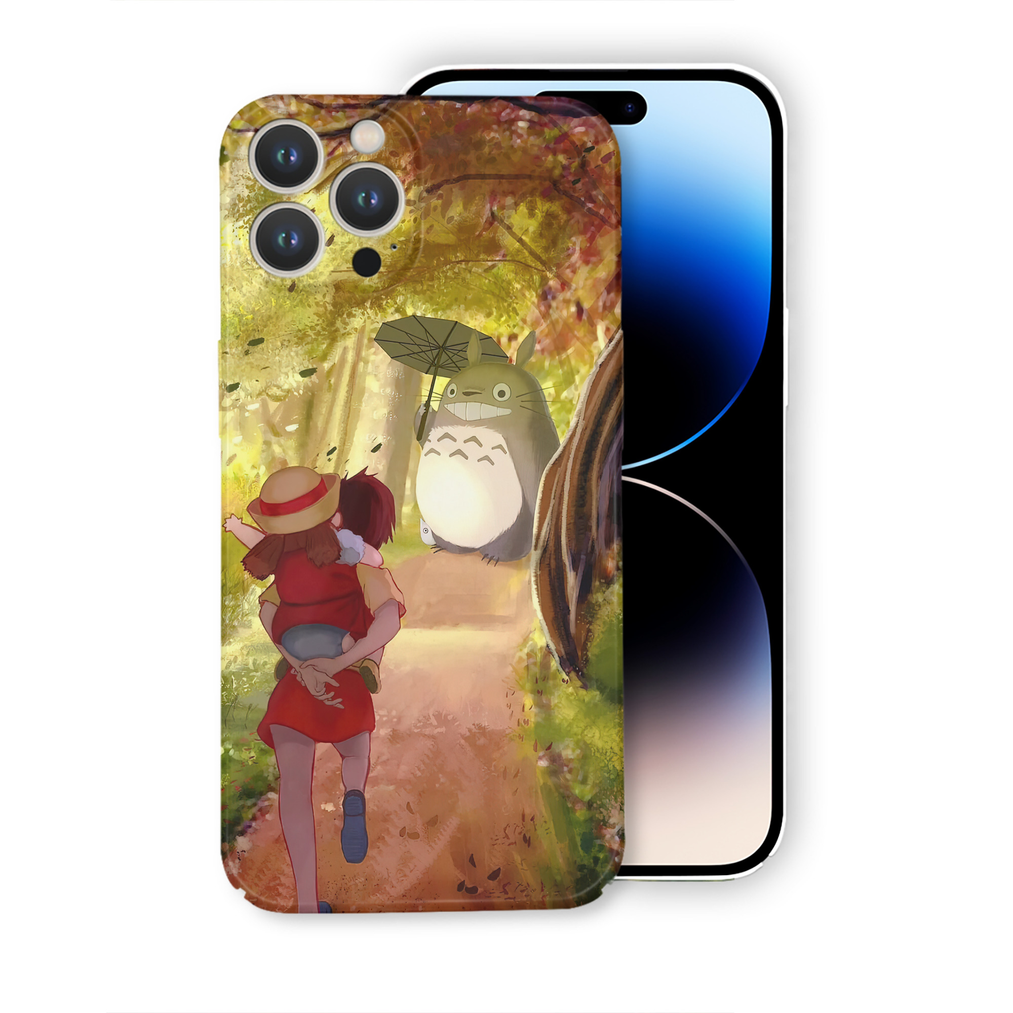 （画像用） となりのトトロ 草壁メイ 草壁サツキ My Neighbor Totoro Satsuki Kusakabe Mei Kusakabe 【iPhone 14シリーズ対応】ハードケース